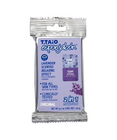 T. Taio Lavender Soap-Sponge  4.2 oz (120 g)