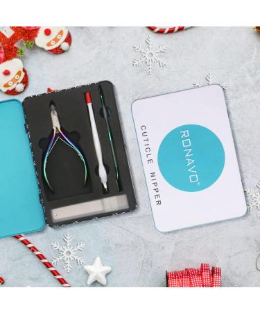 RONAVO Cuticle Cutter and Pusher Set - Professional Stainless Steel Trimmer and Nippers for Fingernails/Toenails - Buy Online on GoSupps.com