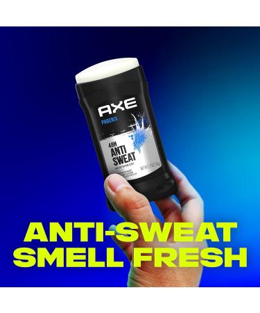 AXE Phoenix Antiperspirant For Men 48H Sweat & Odor Protection Mint & Rosemary Stay Dry For 48H With Men's Deodorant 2.7 oz (Pack of 2) - Buy Online on GoSupps.com