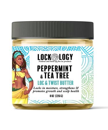 Loc Retwist Butter & Dread Wax Loc Butter For Growth - Peppermint Tea Tree All Natural & NO Build Up Loc Retwists Products by Lockology - Buy Online on GoSupps.com