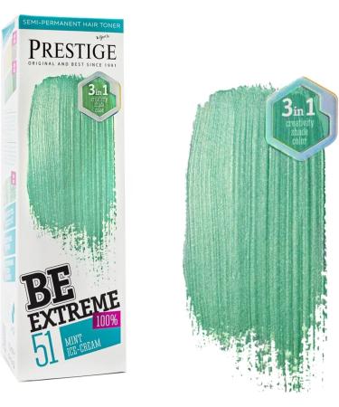 Rosa Impex Semi-permanent hair dye balm 51 Ice cream mint BeEXTREME 100% Ammonia Free Paraben Free PPD Balzam otenochny bezsulphatny dli volos 51 Methnoe morore Ozheno e - Buy Online on GoSupps.com