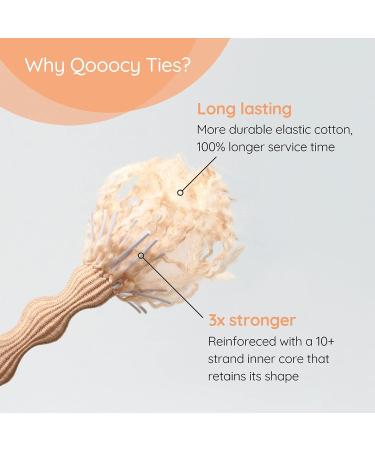 Peanut Hair Ties 18 Pcs - Long Lasting Braids & Ponytails - Natural Hair Accessories for Women - Buy Online on GoSupps.com