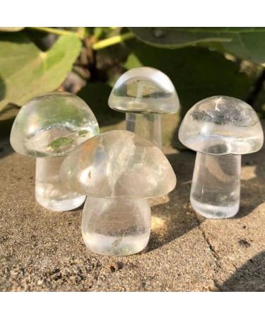 Natural Crystal Rough Home Decoration 40-50mm Crystal Mushroom Natural Clear Quartz Mushrooms Lovely Rose Crystal Gemstone Agaric Home Decoration Stones 1pc - Buy Online on GoSupps.com