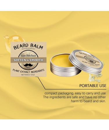 Adoucissant pour Barbe | 60g Conditionneur Adoucissant pour Moustache Cr me Hydratante pour Barbes - Pour Voyage Quotidien Maison Salon Spa Nuit Apr s-Rasage - Buy Online on GoSupps.com