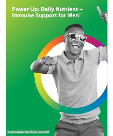 Rainbow Light Mens Energy Multivitamin Gummies | Real Food Nutrients + Probiotics | with Energizing B Vitamins | Supports Immune Health | Non-GMO and Gluten Free Supplement | 60 Count - Buy Online on GoSupps.com