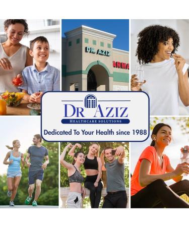 Dr Aziz High Absorb Zinc - Zinc Glycinate Support Supplement Capsules - Supports Immune & Cellular Function - 60 Capsules - Buy Online on GoSupps.com