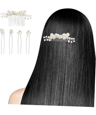 Mikinona 1 Set Bride Headpiece Wedding Hairpin Bride Hair Comb Wedding Hair Accessories for Brides Pearl Hair Pin Hair Comb for Girl Headpieces for Wedding Pearl Hair Combs - Buy Online on GoSupps.com