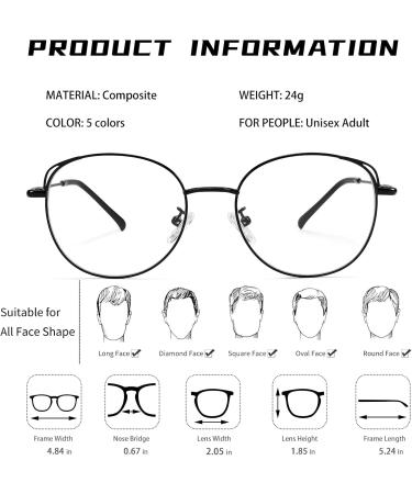 Pro Acme Vintage Cat Eye Blue Light Filter Glasses for Women - Anti-Eye Fatigue Block Blue Light from PC Phone & TV - A3 Black - Buy Online on GoSupps.com