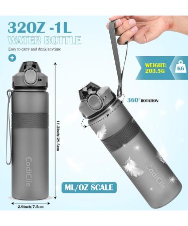 CodiCile Water Bottle BPA Free - 33.8 Oz - Buy Online on GoSupps.com