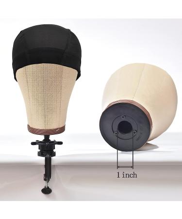CorkHead 23.5 inch Wig Mannequin Head with Stand - 7 Piece Set for Wig Making - Buy Online on GoSupps.com
