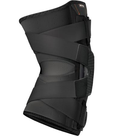 Shock Doctor Compression Knee Brace - Maximum Support for Men & Women, Adjustable Dual Hinges - Black, Large - Buy Online on GoSupps.com