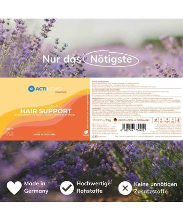 Hair Support Supplement | 25 Daily Doses | 200 mg L-Lysine | Vegan & Gluten-Free | High Dose Biotin | Liposomal Formula | Made in Germany - Buy Online on GoSupps.com
