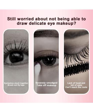 Eyeliner Aid - Portable Multifunctional Eyeliner Stencils | Mascara Applicator Tool for Beginners Tool Eyebrow Stencils for Winged Eyeliner Lashes Lip Liner Pochy Pink - Buy Online on GoSupps.com