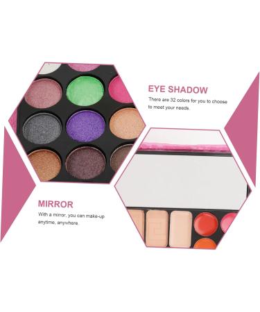 WOONEKY 1pcs 32 Eyeshadow Powder Eye Shadows Eye Shadow Palettes Makeup Palette Eyeshadow Pallet Pink - Buy Online on GoSupps.com
