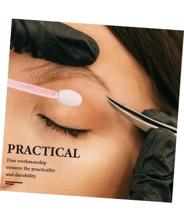 Housoutil 100pcs Eye Shadow Stick Sponge Applicator Makeup Cosmetic Make up Pink Rubber Cotton Woman Eye Patch 7.5x0.5cm Pink - Buy Online on GoSupps.com