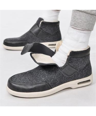Men's Diabetic Shoes - Adjustable Lightweight Plantar Fasciitis Footwear for Swollen Feet | Size 12 Black - Ideal for Grandparents - Buy Online on GoSupps.com