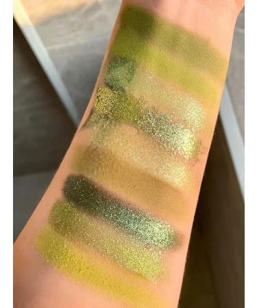 MAEPEOR Olive Green Eyeshadow Palette - 9 Stunning Colors for Longlasting, Waterproof Shimmer - Perfect for Girls and Women - Buy Online on GoSupps.com