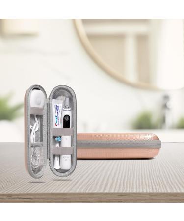 Electric Toothbrush Case - Rose Gold for Oral-B Philips Sonicare & Most Brands - Protect & Travel - Buy Online on GoSupps.com