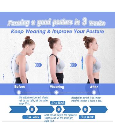 Back Brace Posture Corrector for Men & Women - Adjustable Upper Back Support & Spine Straightener (Pink M) | Improve Posture & Comfort - Buy Online on GoSupps.com