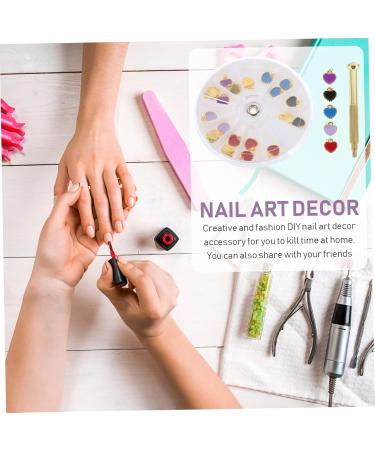 Amosfun 1set Nail Charm Nail Crystals Gems Nail Dangle Charms Metal Nail Art Decorations Nail Jewels Stones Nail Piercing Tools Hand Drill Diy Nail Jewel 3d Decorative Items Manicure Alloy - Buy Online on GoSupps.com