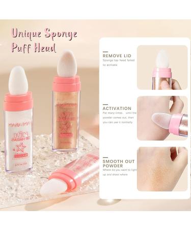 3 Colors Fairy Highlighter Makeup Body Glitter Powder Stick Set - Buy Online on GoSupps.com