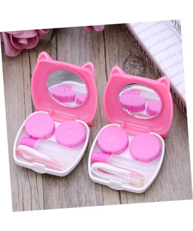 JECOMPRIS Cartoon Lens Box Set - 2 Portable Cute Contact Lens Storage Containers for Outdoor Activities - Buy Online on GoSupps.com