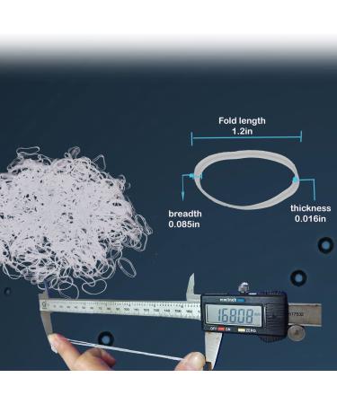 HeGangLy Clear Elastic Hair Bands 1000pcs - Soft Rubber Bands for Girls/Women - Strong & Reusable Hair Ties - Buy Online on GoSupps.com
