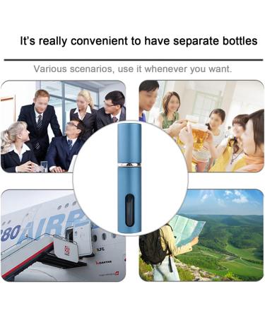 FZSECRIU Perfume Atomiser for On the Go Perfume Filler Perfume Atomiser Refillable Perfume Travel Bottle 5 ml Glass with Funnel Dropper - Buy Online on GoSupps.com