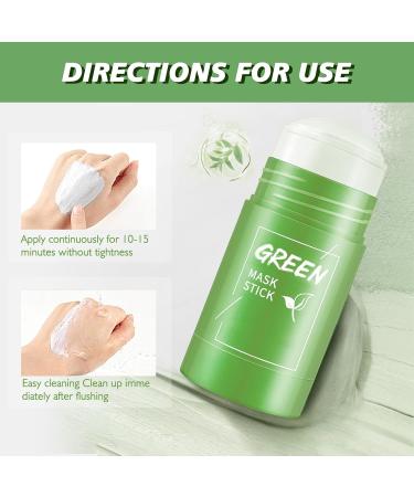 ChaneeHann 2 pieces green tea facial mask deep cleansing and pore refinement moisturizing removes blackheads for all skin types - Buy Online on GoSupps.com