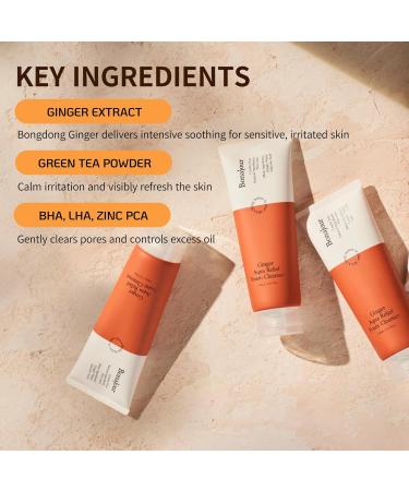 BONAJOUR Ginger Aqua Relief Foam Cleanser 5.27 fl oz - Buy Online on GoSupps.com