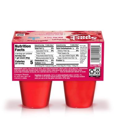 Snack Pack Sugar-Free Cherry Juicy Gels (4 Count) - Delicious and Healthy Snack Option - Buy Online on GoSupps.com