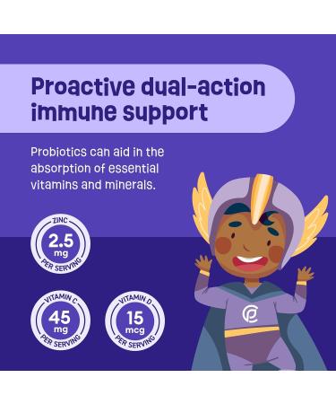 Physician's CHOICE Probiotics for Kids - 7 Strains Organic Prebiotics & Vitamins - Immune & Digestive Support - Sugar-Free Tart Berry 30 Count - Buy Online on GoSupps.com