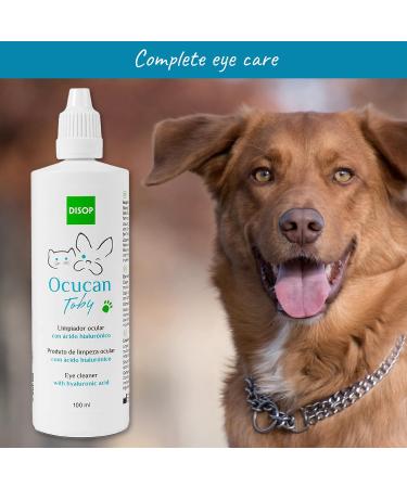 Ocucan Eye Cleanser with Hyaluronic Acid for Dogs and Cats (100 ml) - Gentle and Natural Eye Rinse, Removes Rheum and Dirt, Prevents Stains - Buy Online on GoSupps.com