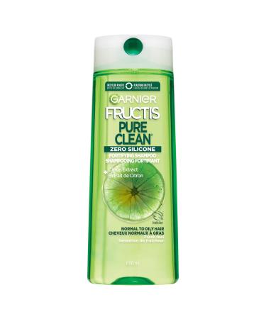 Garnier Fructis Pure Clean Zero Silicone Fortifying Shampoo for Normal to Oily Hair with Citrus Extract 650mL 650 ml (Pack of 1) Shampoo