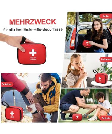 Honyao Mini Travel First Aid Set - 90-Piece Emergency Kit for Home Car Camping and Outdoor Activities - Buy Online on GoSupps.com