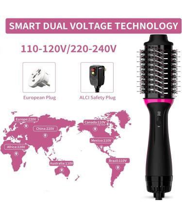 Plus 2.0 Dual Voltage Hair Dryer Brush - Travel-Ready Styling Tool for Europe | Anti-Frizz Volumizer with European Plug - Buy Online on GoSupps.com