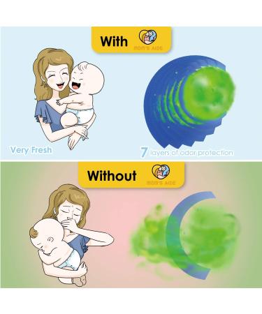 Buy Moms Aide 4 Refills for Simplee Sangenic - Not for Sangenic Tec+ or Angelcare Diapers - Fast International Shipping - Buy Online on GoSupps.com