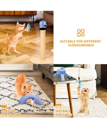 Greenvine Transformer Cat Toy: Smart Sensing Interactive Feather Toy 3 in 1 with Remote Control | For Indoor Cats - Buy Online on GoSupps.com