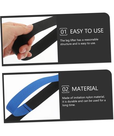 Leg Lift Training Belt | Versatile Leg Lifter Strap for Elderly & Post-Knee Surgery | Exercise Aid in Blue 104x2.6CM - International Shipping Available - Buy Online on GoSupps.com