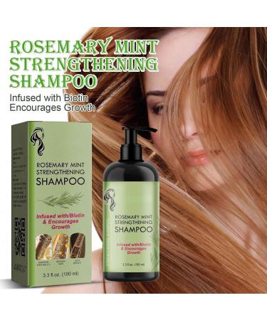 Lot de 2 shampoings hydratants la menthe et au romarin pour femme lutte contre la chute des cheveux apaise le cuir chevelu se coiffe facilement convient tous les types de cheveux - Buy Online on GoSupps.com