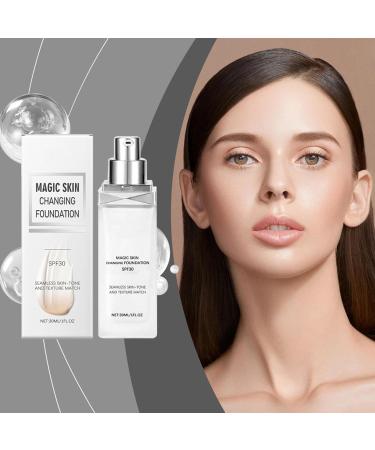  Hugsweet Hugsweet Makeup Changing Foundation Color Changing Liquid Foundation - Full Coverage Foundation Makeup Warm Foundation Waterproof Foundation for Women  - Buy Online on GoSupps.com