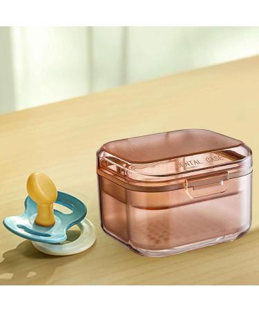 Leakage-Proof Container for False Teeth & Prosthesis - Waterproof Bathing Box with Lid | Secure Storage & Soaking Solution - Buy Online on GoSupps.com
