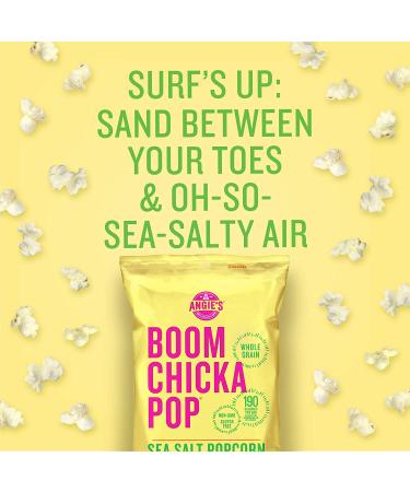 AngieÃ¢â¬â¢s BOOMCHICKAPOP Sea Salt Popcorn - 12-Pack (1.25 oz Bags) | Healthy Snack - Buy Online on GoSupps.com