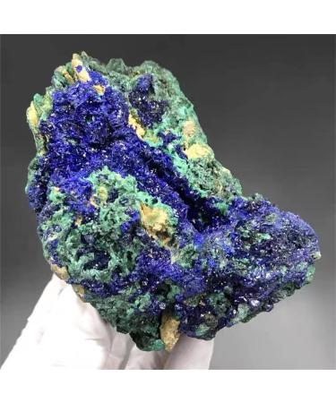 Natural Crystal Rough Natural Azurite Malachite Geode Quartz Crystal Geode Cluster Specimen Teaching Research Reiki Stone Collectible (Size : 4-6cm)