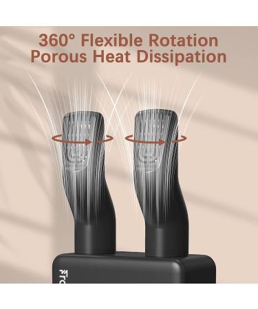 Portable Electric Boot Dryer with Heat Switch & Timer - Quick Drying for Boots, Shoes, Gloves, Hats - Black - Buy Online on GoSupps.com
