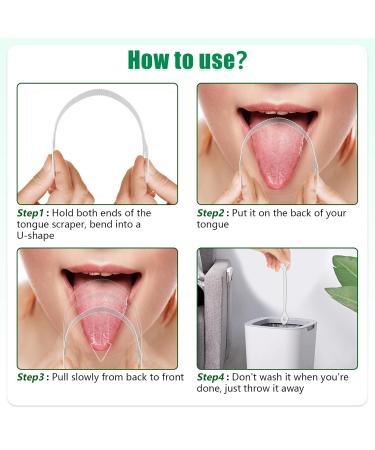 Disposable Tongue Scraper Tongue Cleaner for Adults and Kids - 50 Count - Buy Online on GoSupps.com