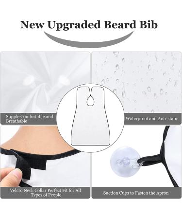 Shaving Bib Beard Bib Apron Beard Shaping Tool Beard Hair Clippings Catcher Trimming Accessories with Suction Cups Hair Nylon Beard Trimming Perfect Grooming Gift for Men Father Husband - Buy Online on GoSupps.com