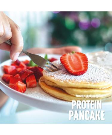 Body Attack Protein Pancake Mix - Vanilla | 35% Protein Low Sugar & Fat | 24 Fluffy Pancakes in 5 Minutes - 2x300g Pack - Buy Online on GoSupps.com