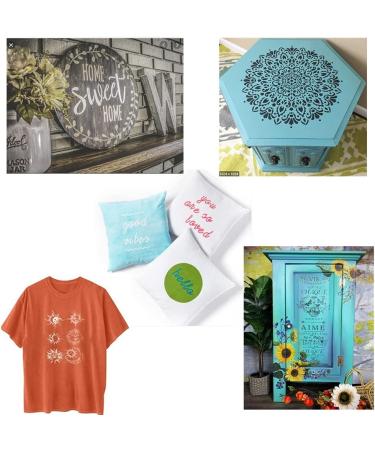 JAJADO Christmas DIY Self-Adhesive Silk Screen Stencils - Reusable for Home Decor on Wood, Chalkboard, Ceramic, Fabric, T-Shirts, Pillow & More! - Buy Online on GoSupps.com