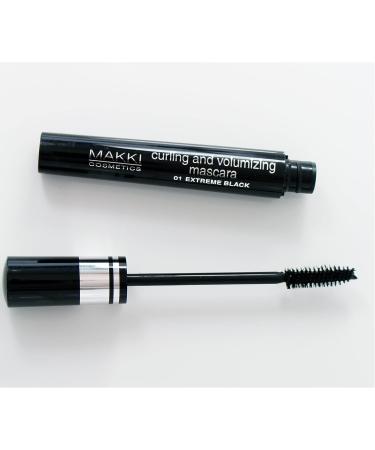  Makki Volumizing and curling mascara Long Stay Smudge-proof Lash definition Voluminous Volumising Extreme Black Colour Shade 01 - Buy Online on GoSupps.com